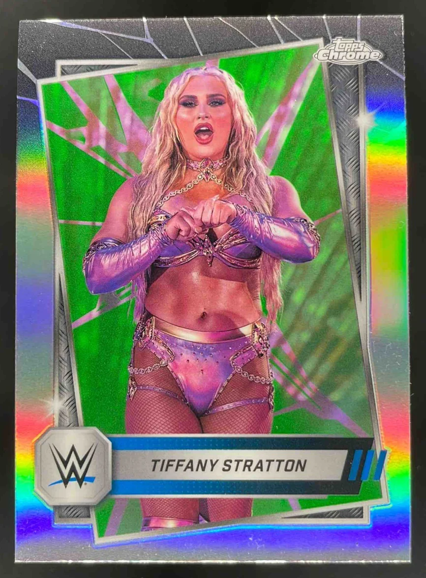 2025 Topps Chrome WWE Refractors #182 Tiffany Stratton