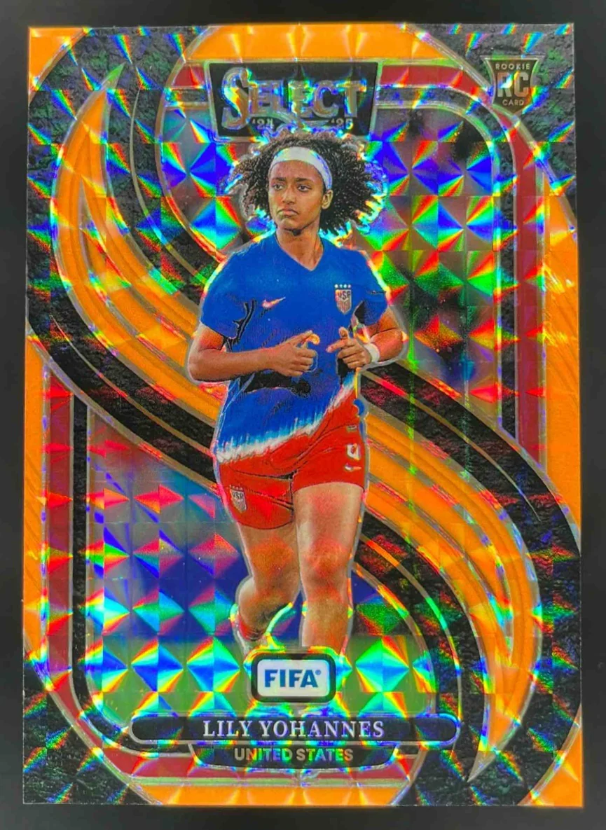 2024-25 Select FIFA Mezzanine Orange Fluorescent #194 Lily Yohannes RC /125