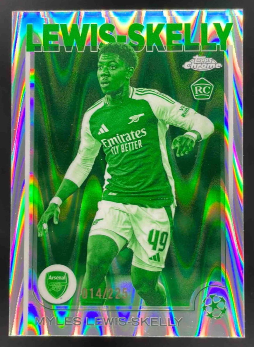 2024 Topps Chrome Night Vision RayWave Refractor #154 Myles Lewis-Skelly RC /225