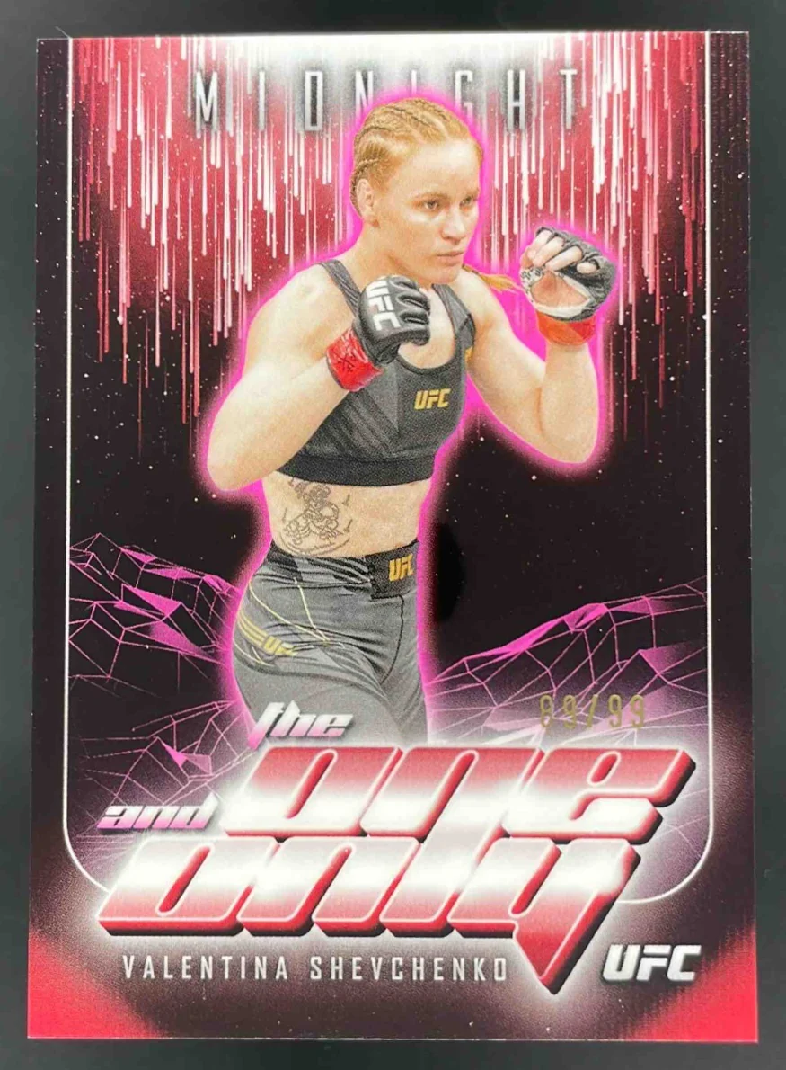 2024 Topps Midnight UFC The One and Only Twilight #TO16 Valentina Shevchenko /99
