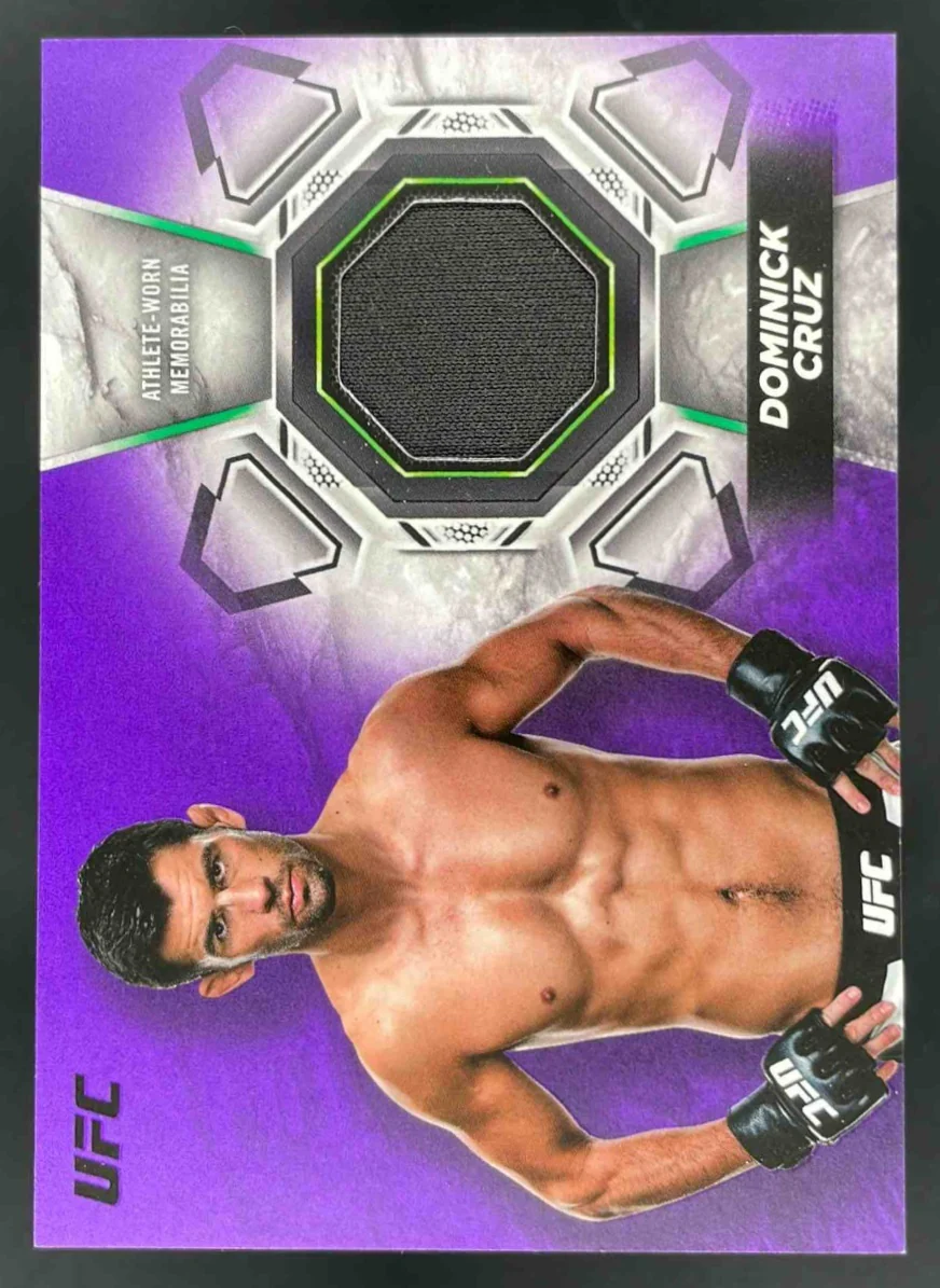 2018 Topps UFC Knockout Relics Purple #KR-DR Dominick Cruz /25