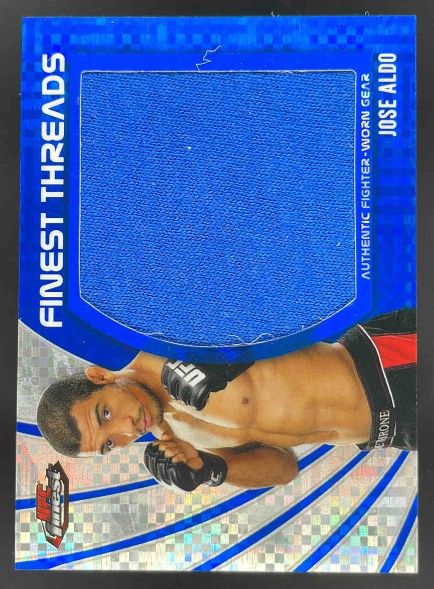 2013 Topps Finest Threads Jumbo Fighter Relics Blue #JFT-JA Jose Aldo /188