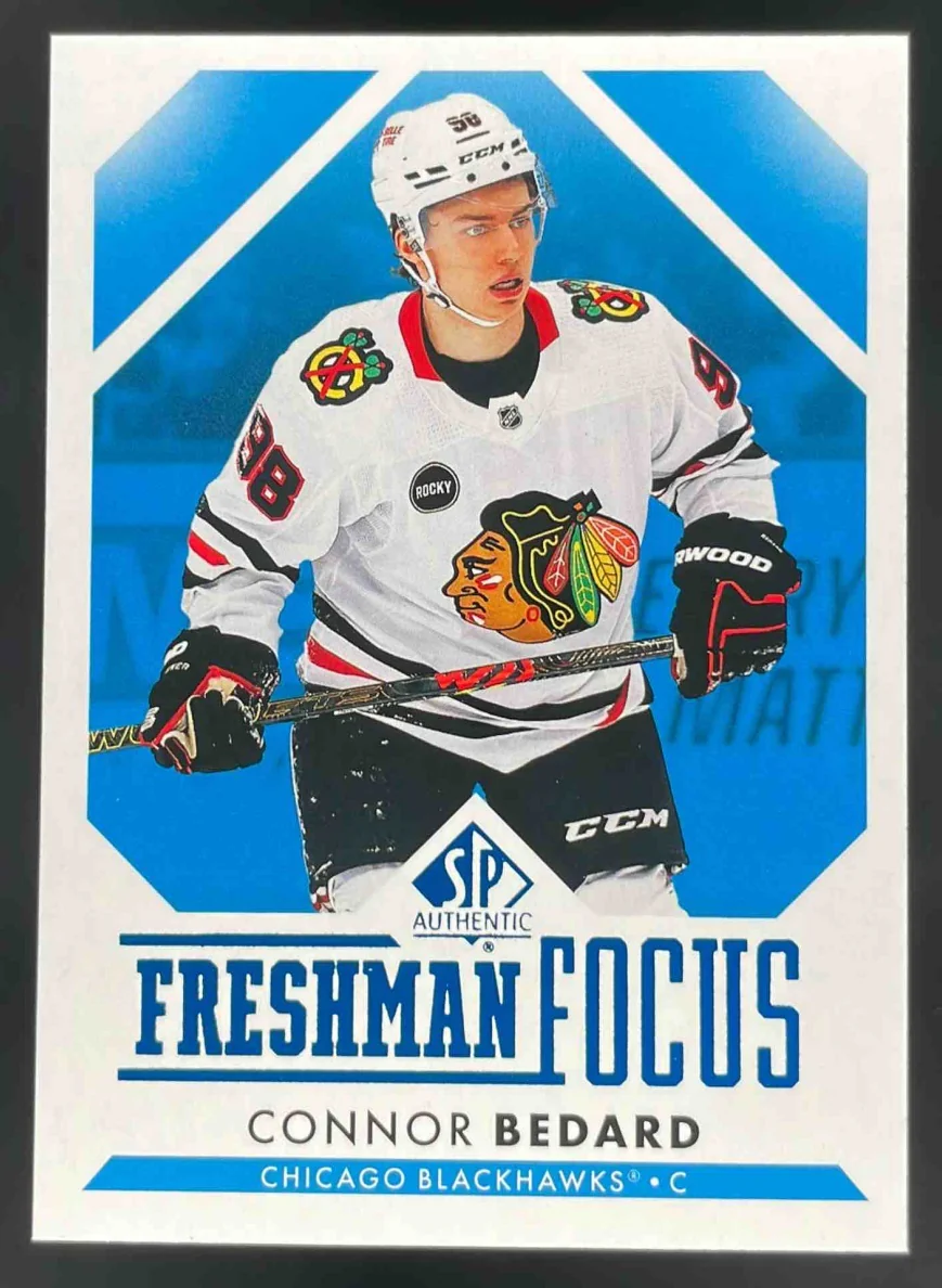2023-24 SP Authentic Freshman Focus Blue #FF-1 Connor Bedard RC
