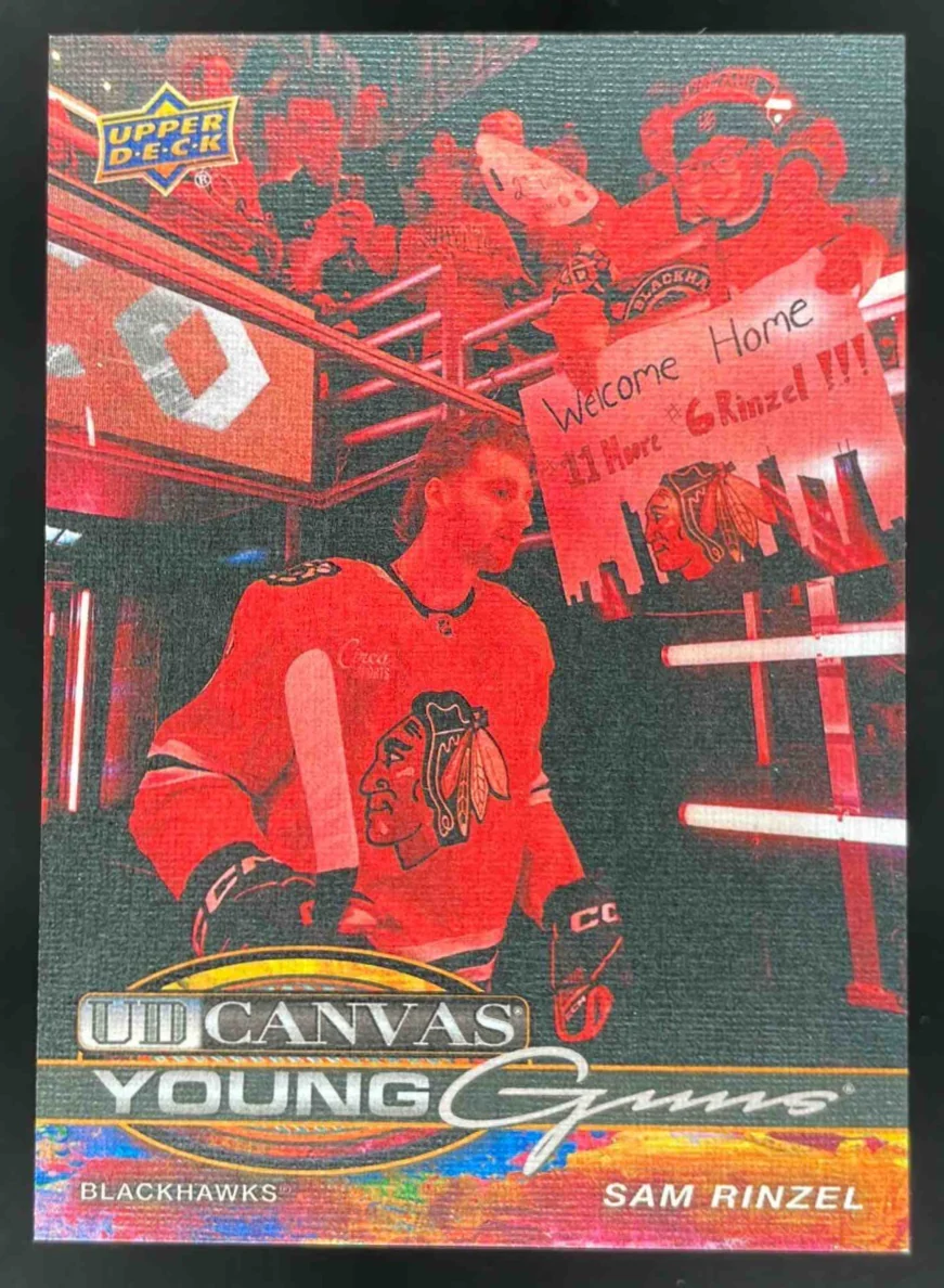 2025 Upper Deck Series 1 UD Canvas #C-105 Sam Rinzel Young Guns RC