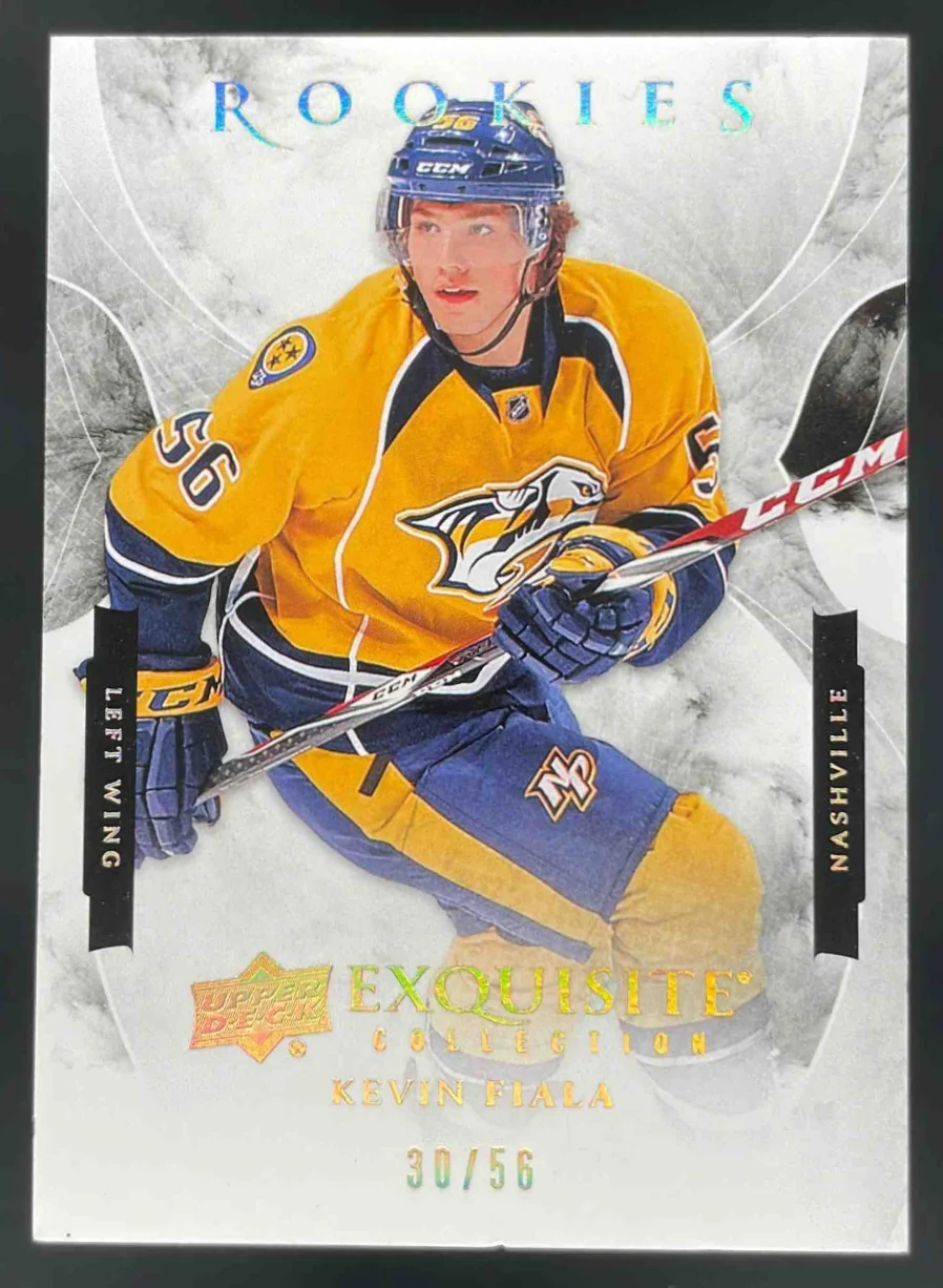 2015-16 Black Diamond Exquisite Rookies Spectrum #R-KF Kevin Fiala RC /56