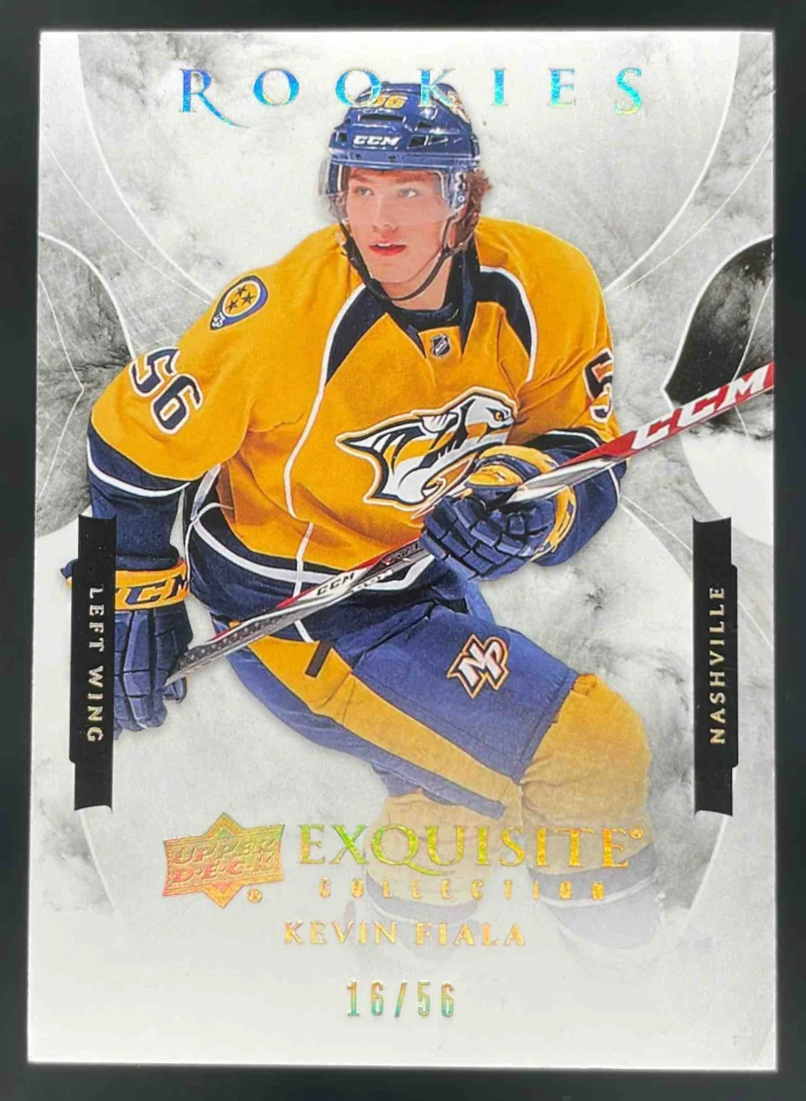 2015-16 Black Diamond Exquisite Rookies Spectrum #R-KF Kevin Fiala RC /56