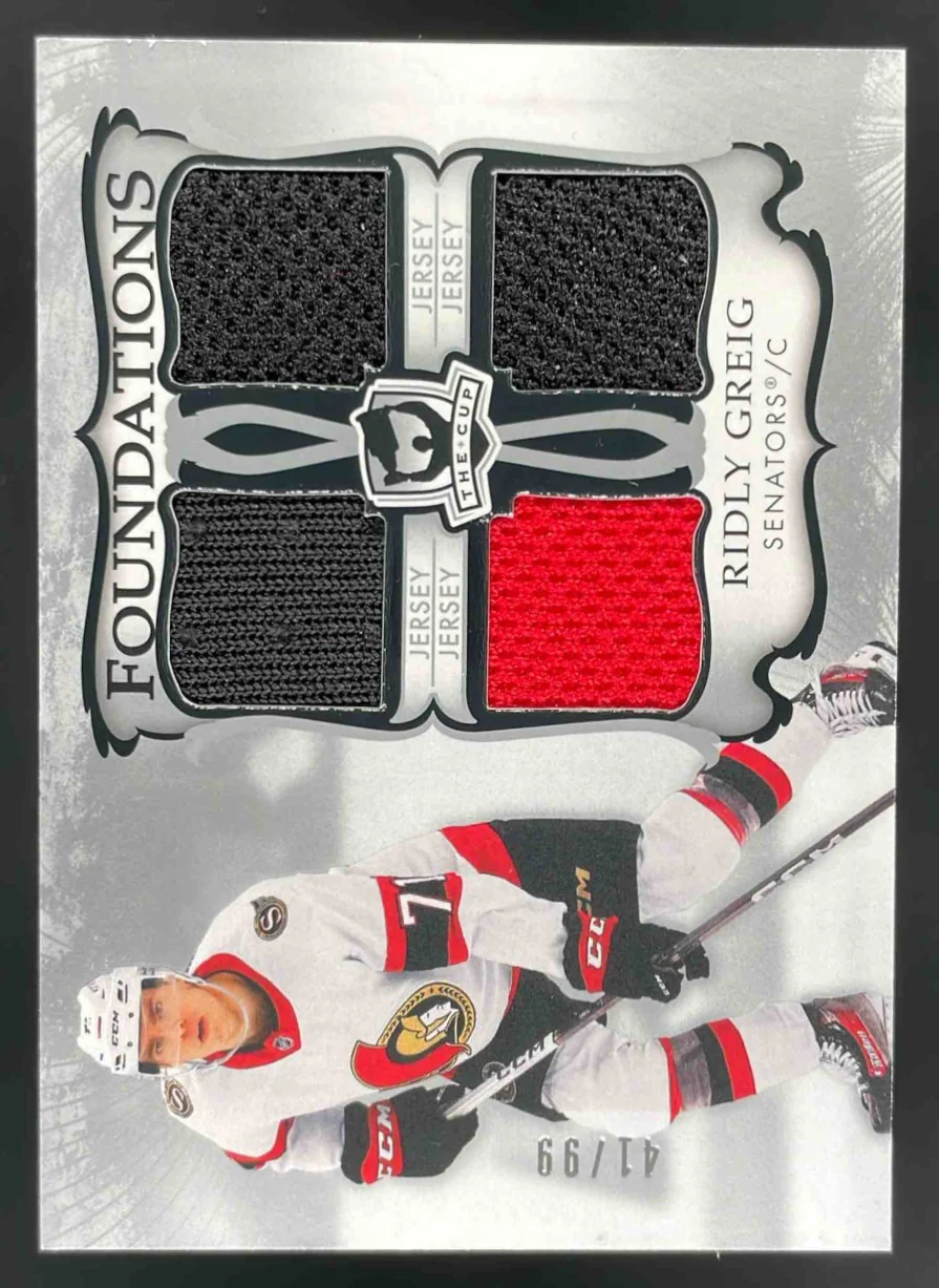 2023-24 Upper Deck The Cup Foundations Quad Jersey #F-RG Ridly Greig /99