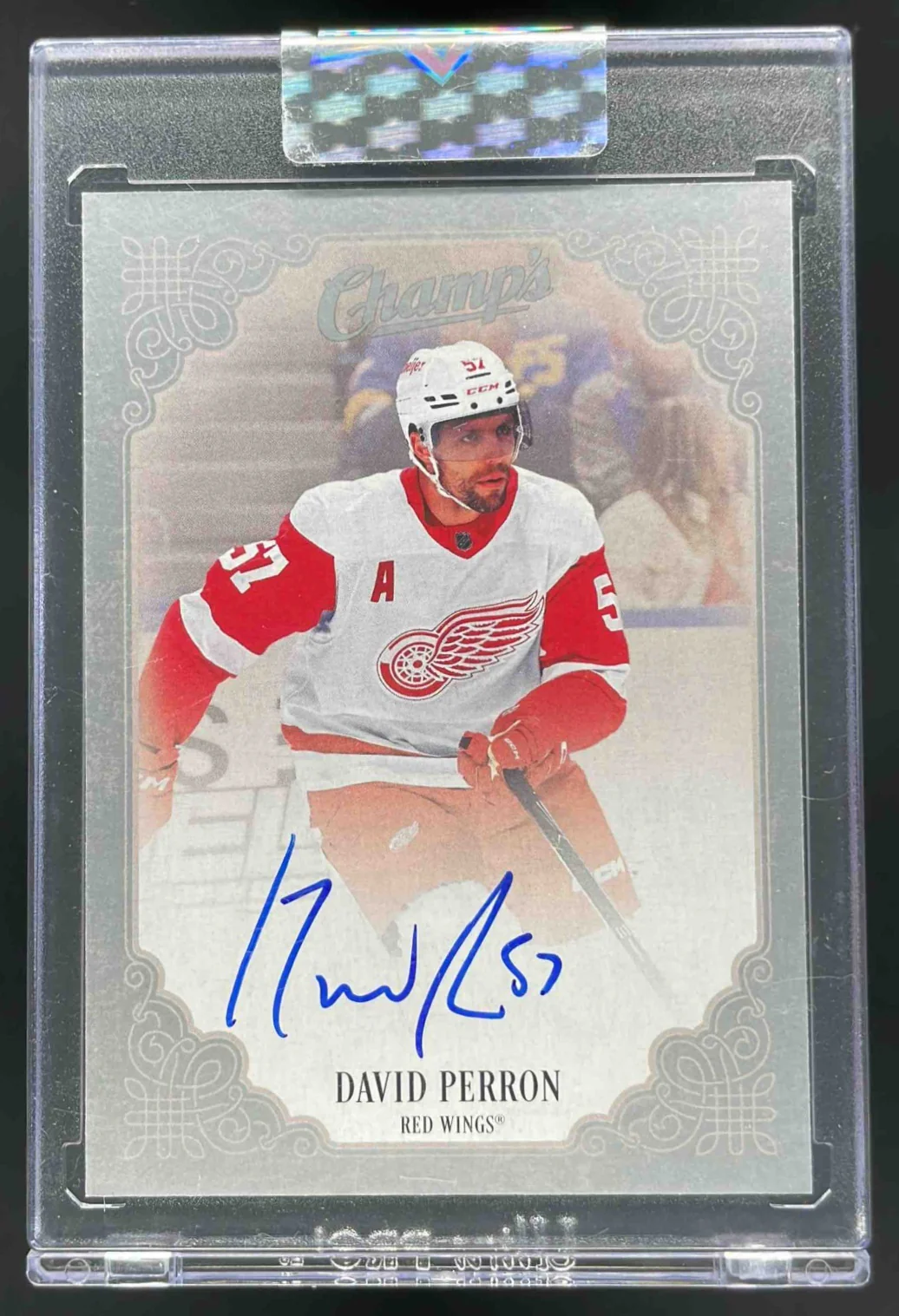 2023-24 Upper Deck Clear Cut Champs Autos #C-DP David Perron Auto