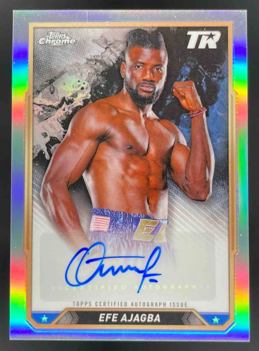 2024 Topps Chrome Autograph #CBA-EAA Efe Ajagba Auto