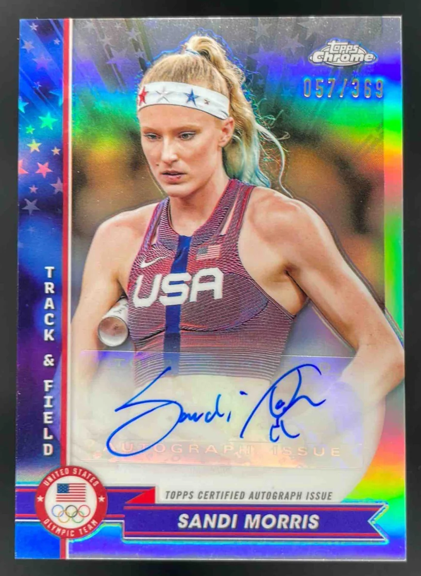 2024 Topps Chrome US Olympics Autographs #AU-SM Sandi Morris Auto /369