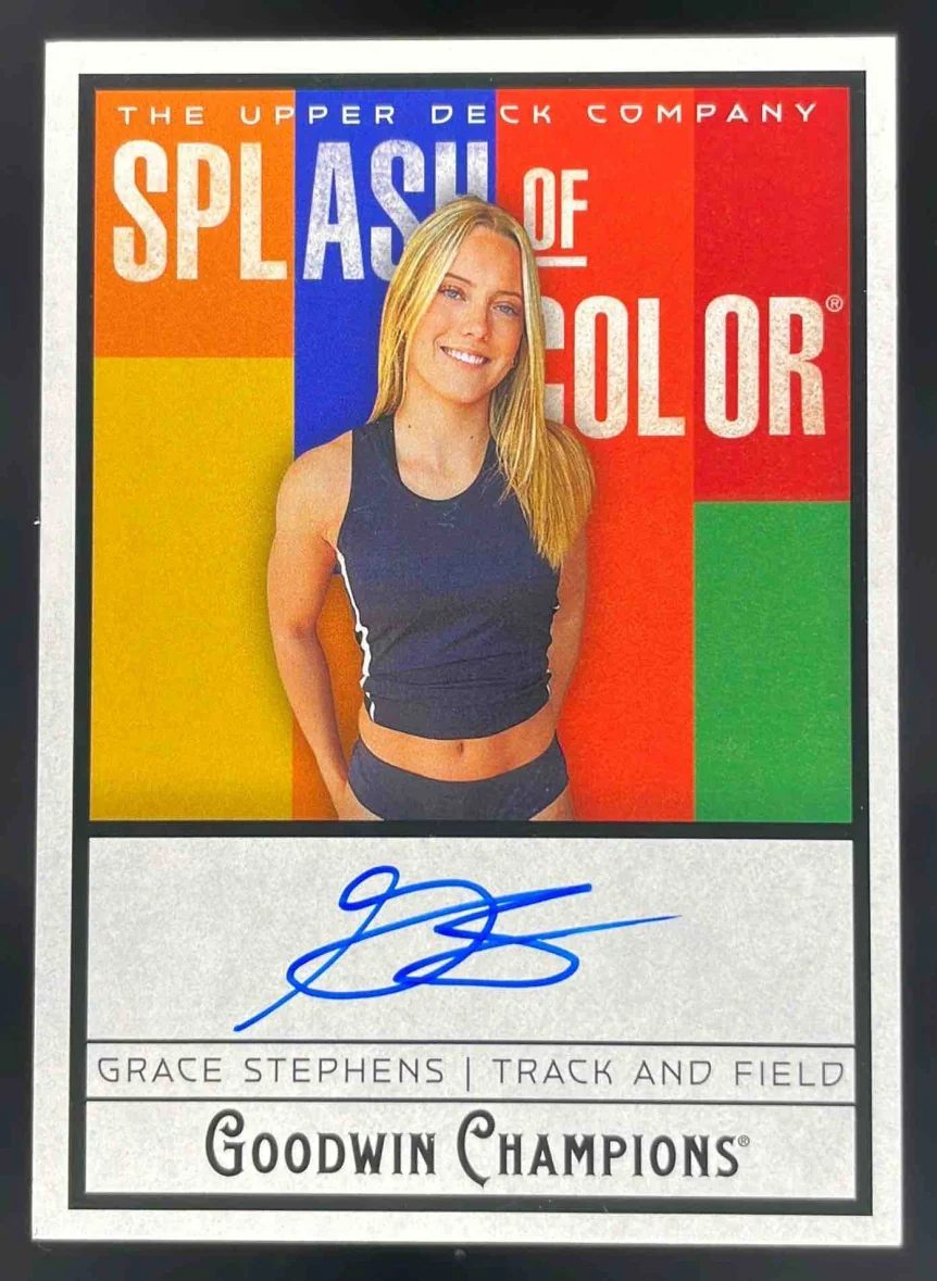2025 Upper Deck Goodwin Champions Splash of Color Autographs Grace Stephens Auto
