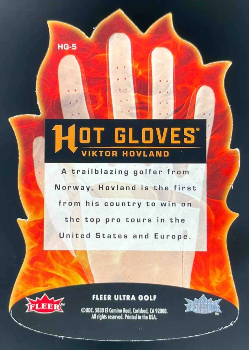 2023 Ultra Flair Hot Gloves #HG-5 Viktor Hovland - Image 2