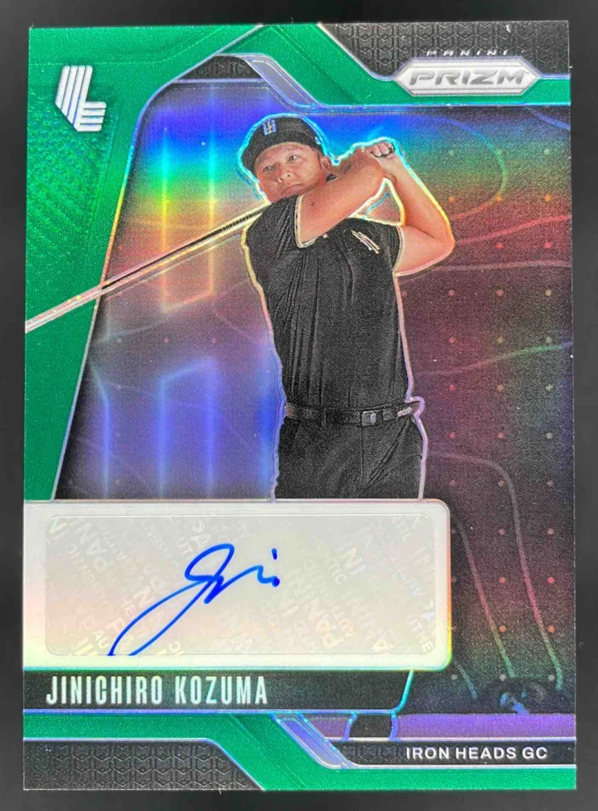2025 Panini Prizm LIV Signatures Green Prizm #SIG-JKO Jinichiro Kozuma Auto /18