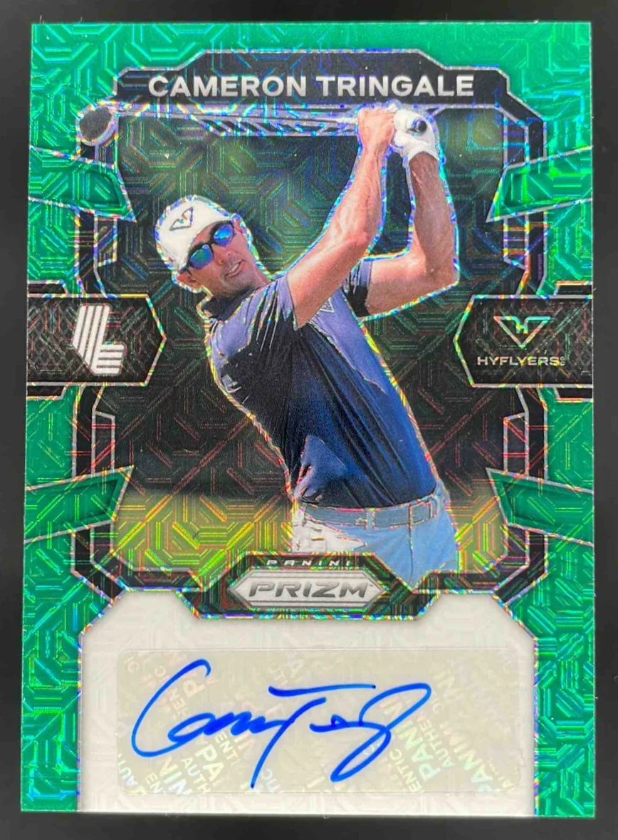 2024 Panini Prizm LIV Signatures Green Mojo #SIG-CTR Cameron Tringale Auto /54