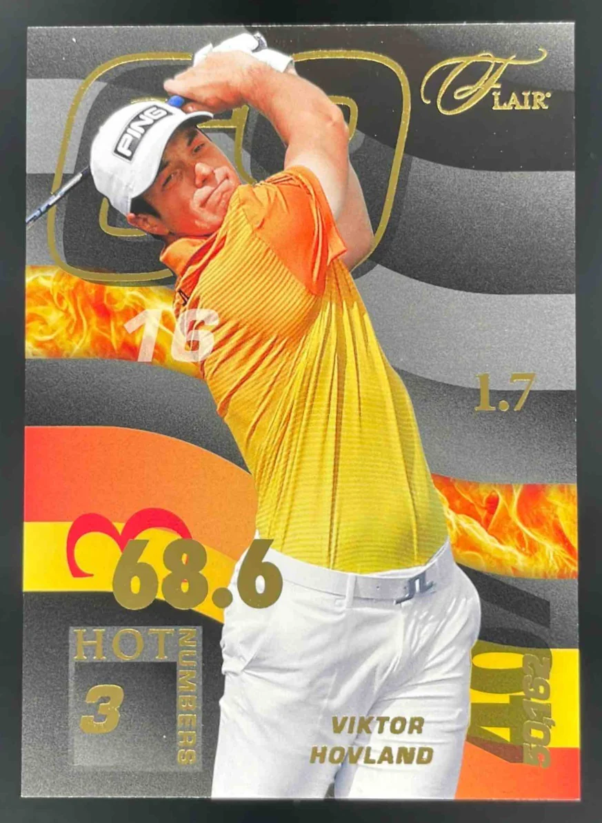 2023 Ultra Flair Hot Numbers #HN-5 Viktor Hovland