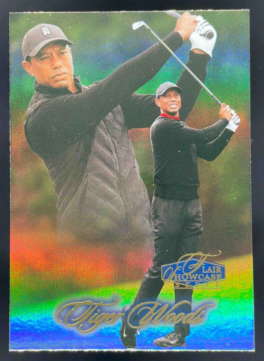 2023 Ultra Flair Showcase Row 2 #45 Tiger Woods Showpiece