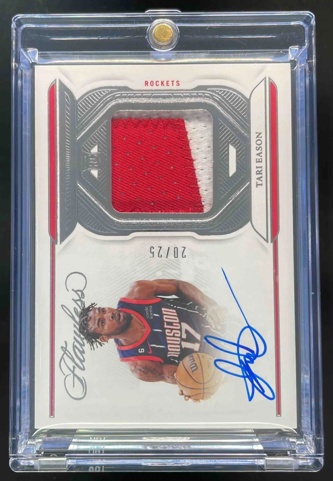 2022-23 Panini Flawless Patch Auto #FPA-TES Tari Eason Autograph RC /25