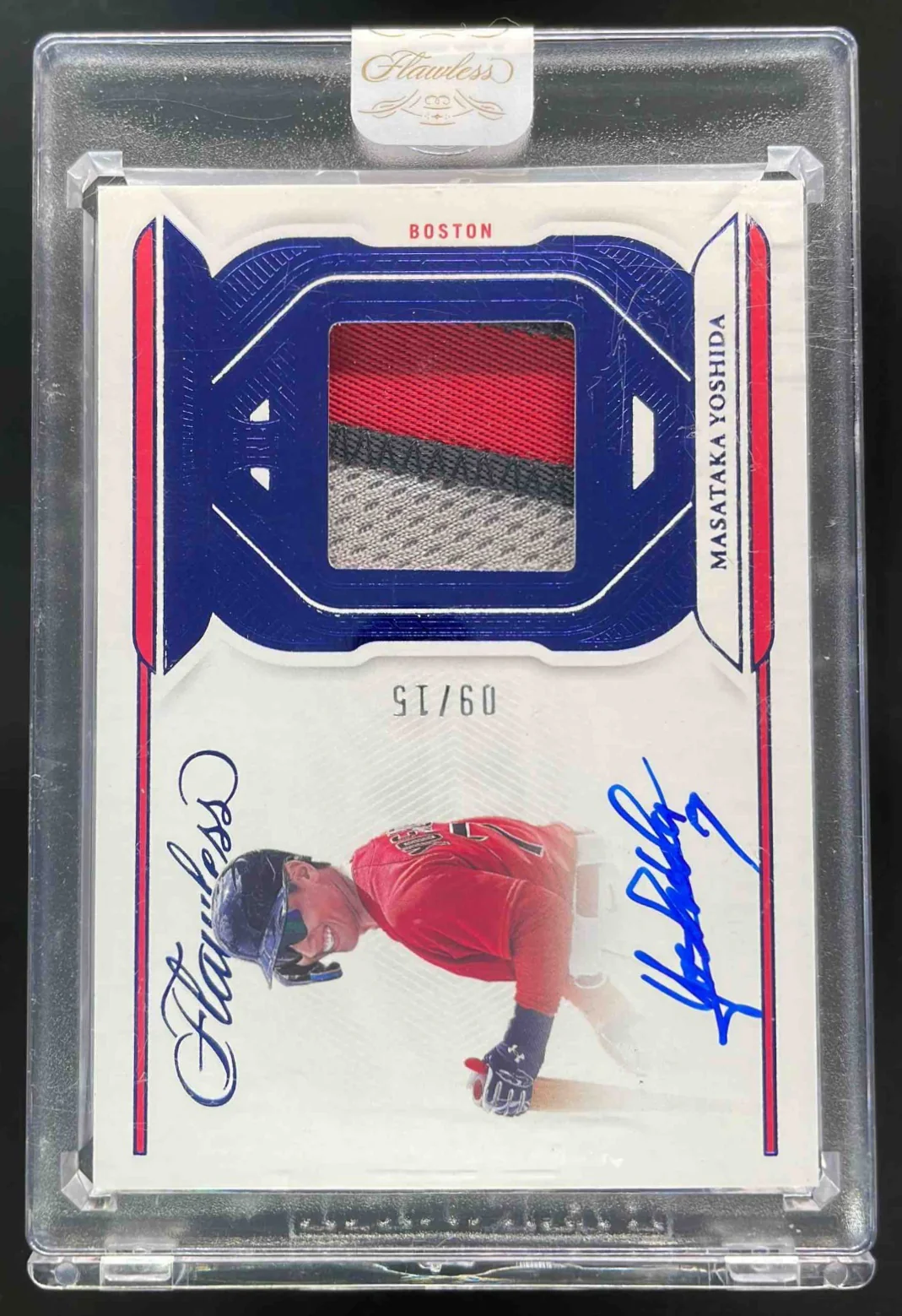 2023 Flawless Materials Sapphire #FSM-MY Masataka Yoshida Autograph RC Auto /15