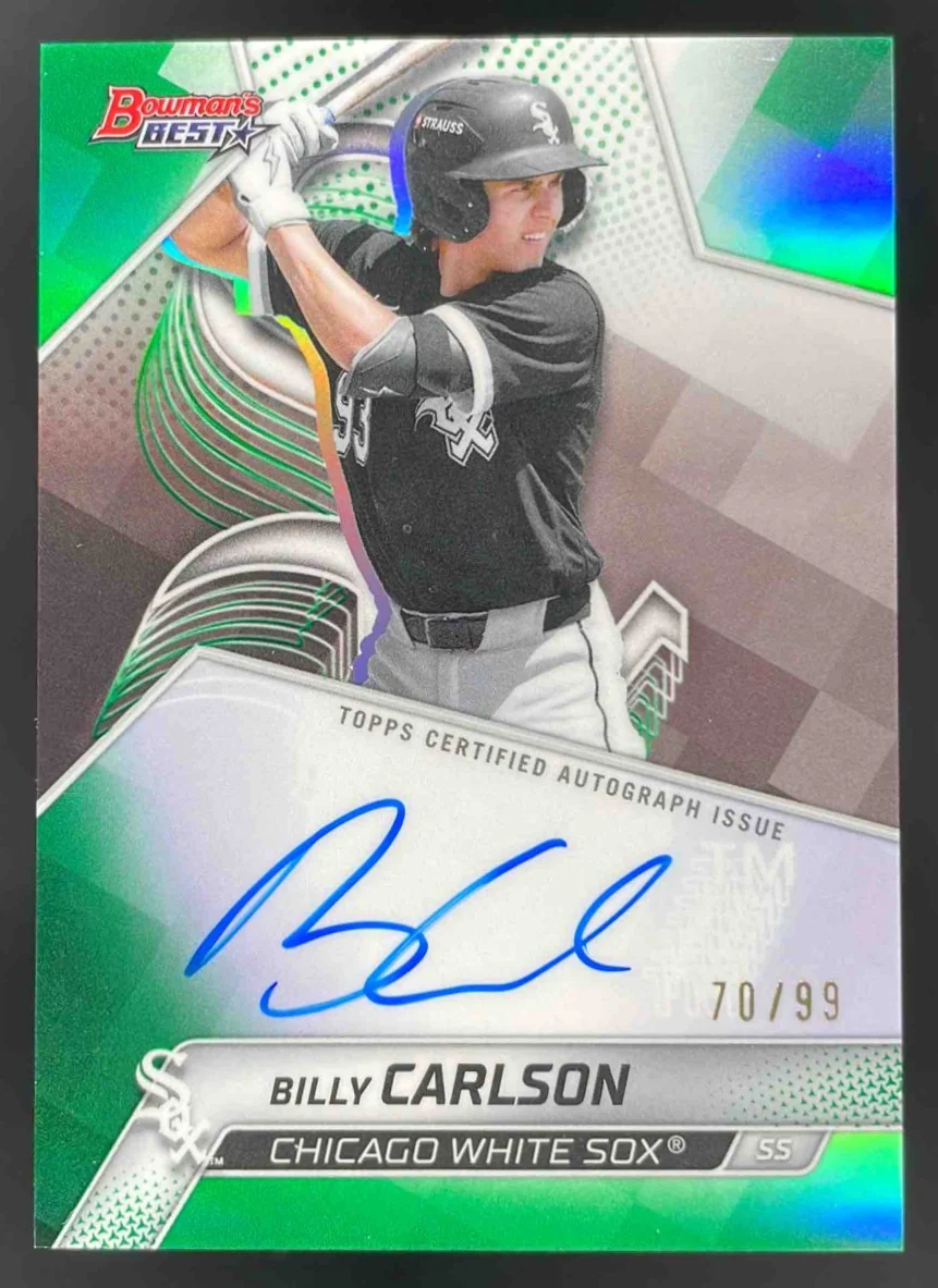 2025 Bowman's Best of 2025 Green Refractor #B25-BCA Billy Carlson Auto /99