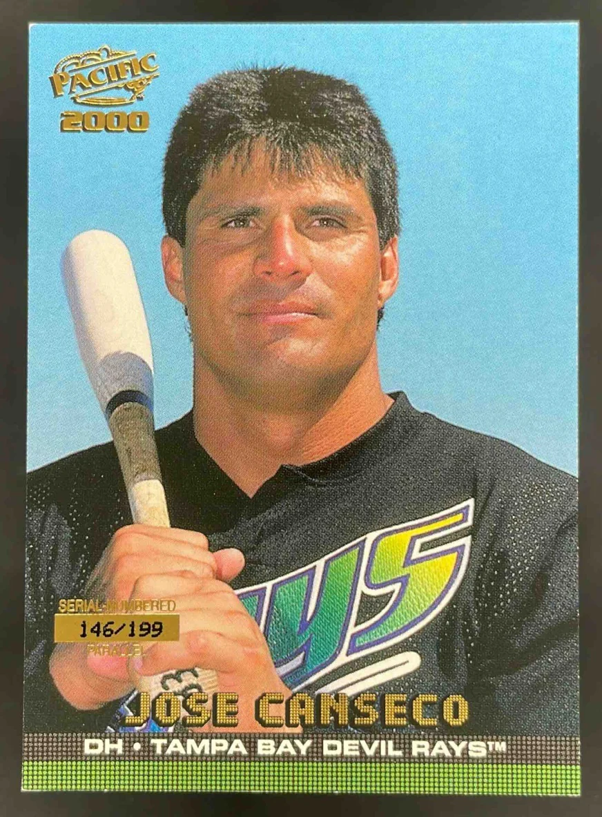 2000 Pacific Gold #408 Jose Canseco /199