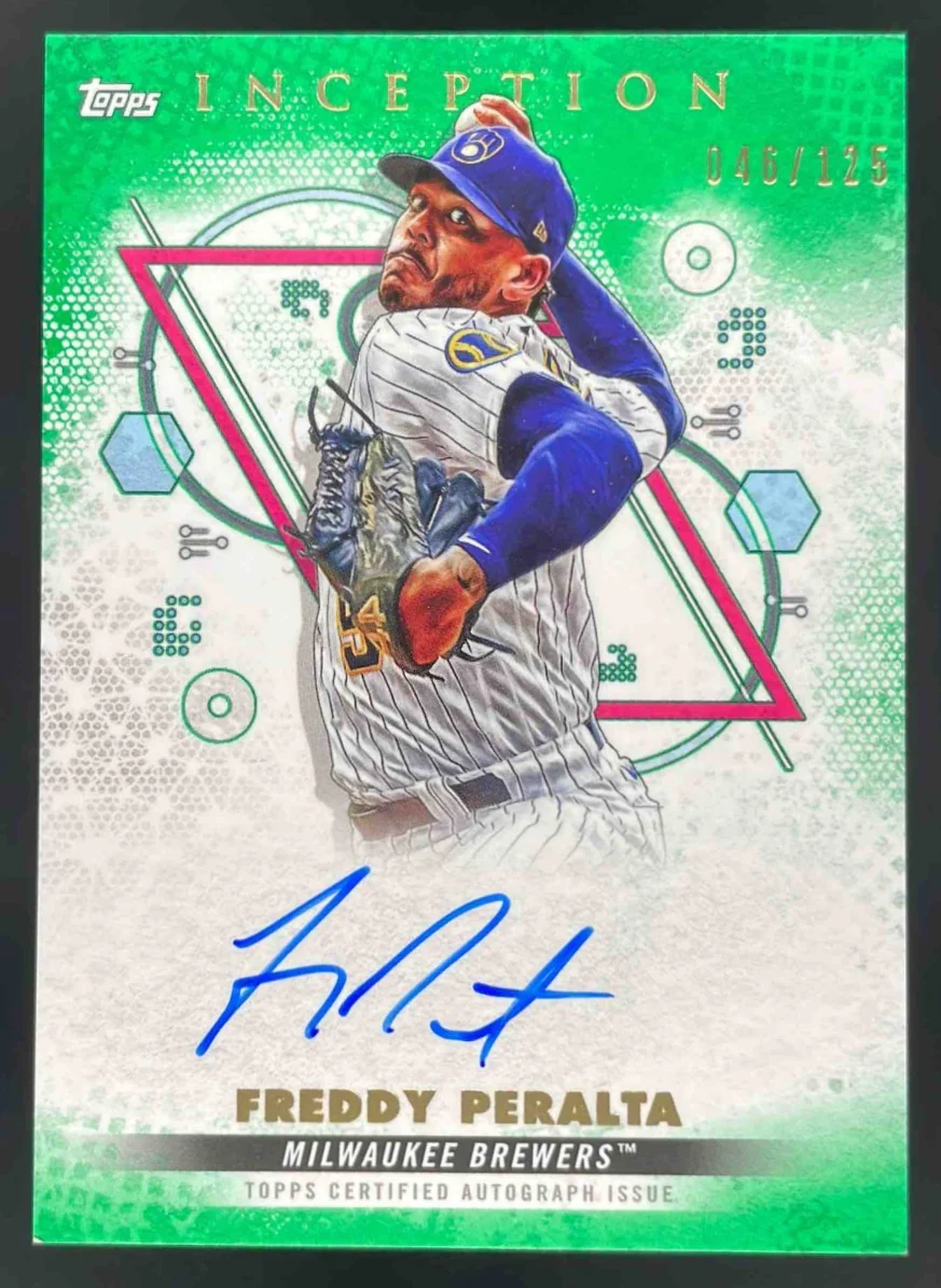 2022 Topps Inception Rookie and Emerging Stars Green Freddy Peralta Auto /125