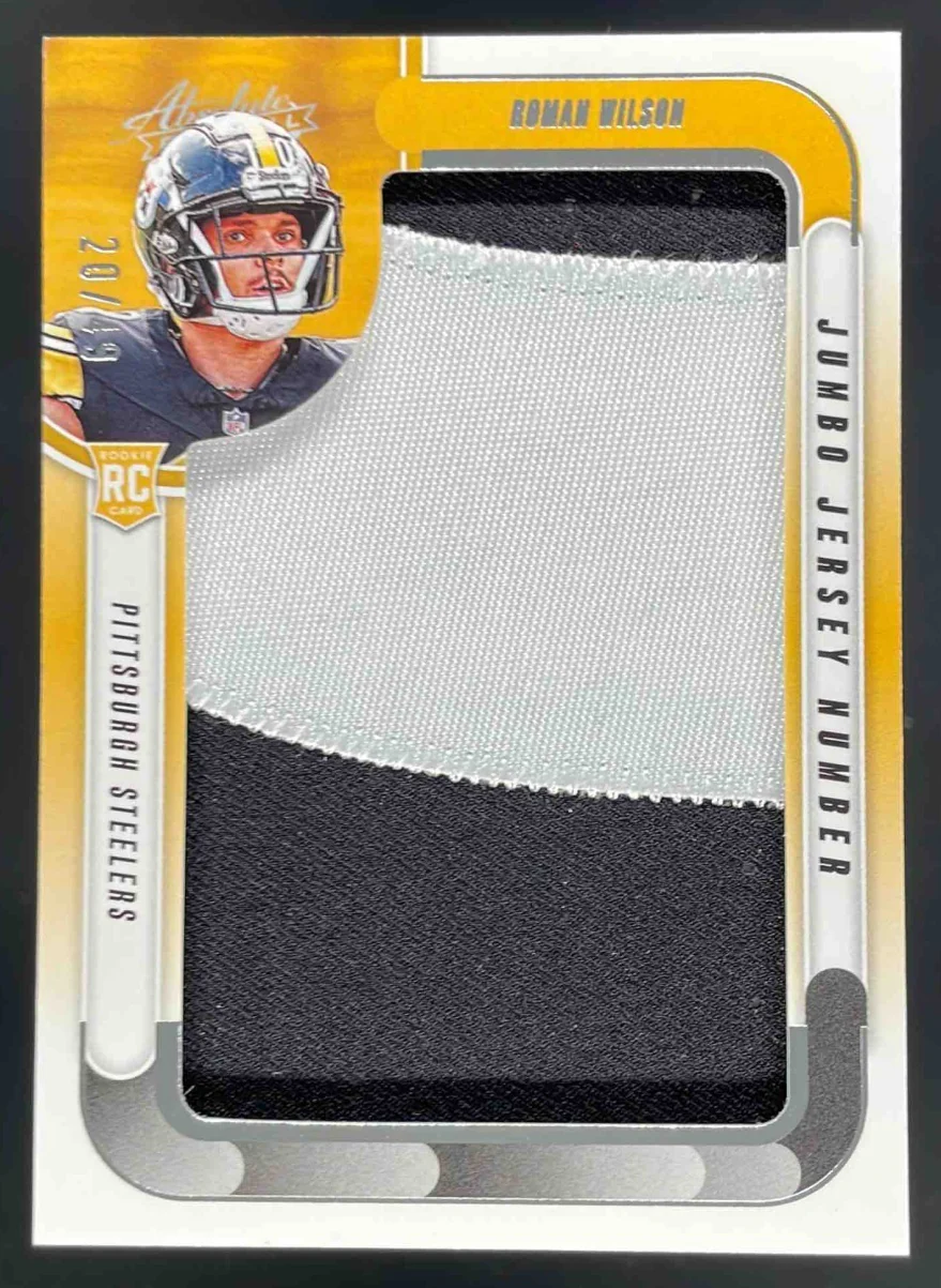 2024 Panini Absolute Jumbo Jersey Number #JJN-RWN Roman Wilson RC /49