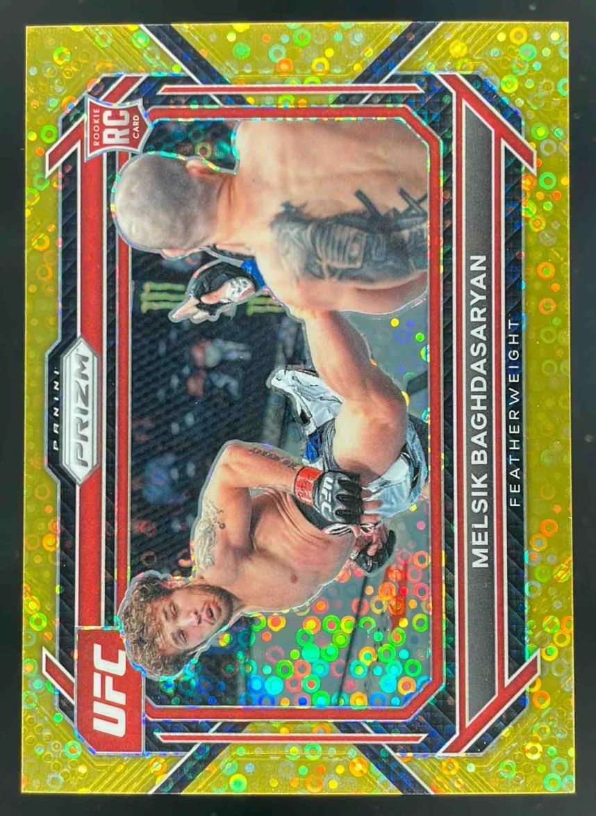 2023 Panini Prizm UFC Under Card Gold Prizms #77 Melsik Baghdasaryan RC /10