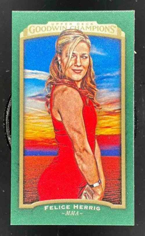 2017 Upper Deck Goodwin Champions Cloth Lady Luck Minis #28 Felice Herrig /25