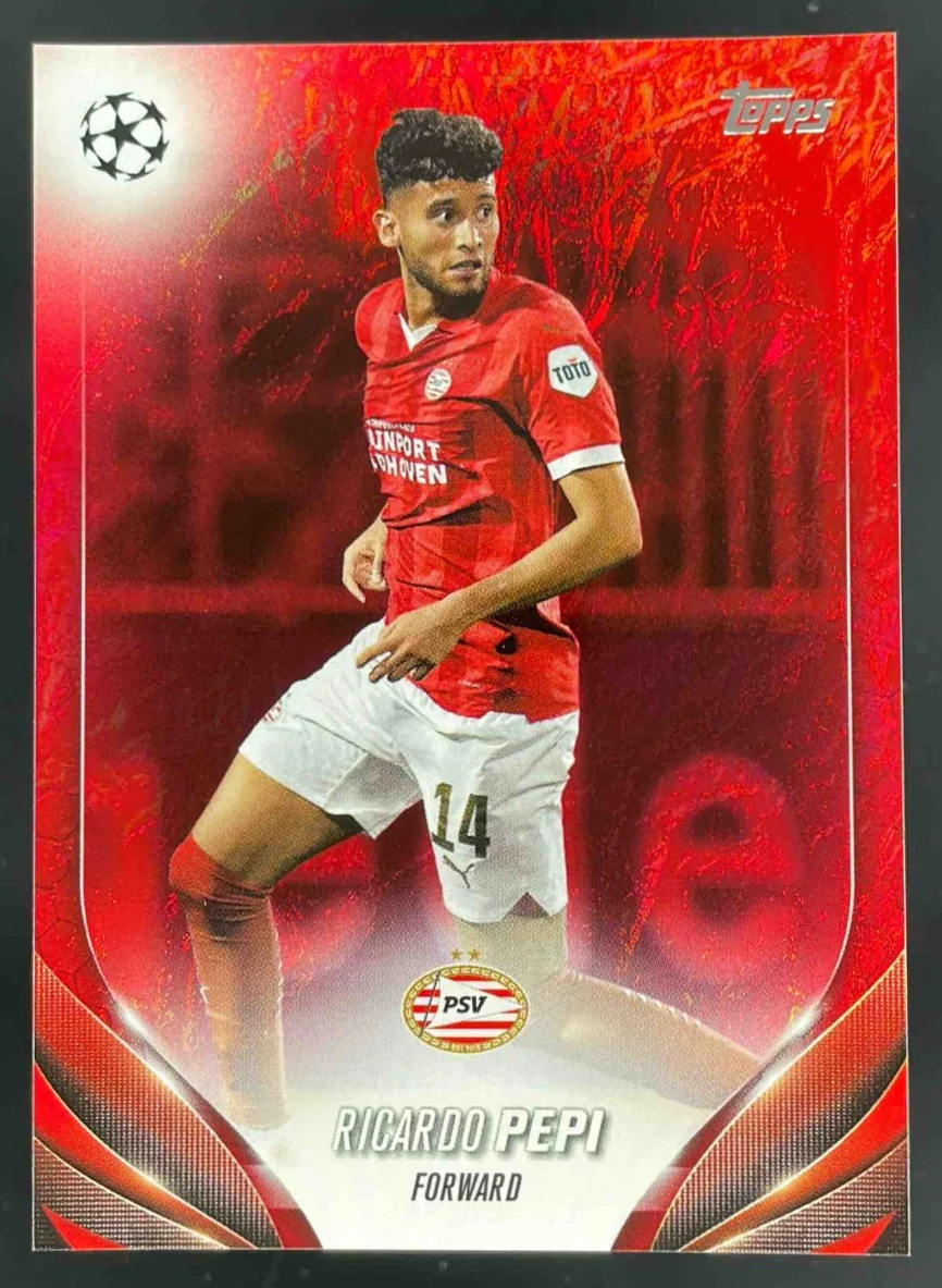 2023-24 Topps UEFA Club Competitions Red Foilboard #82 Ricardo Pepi /5