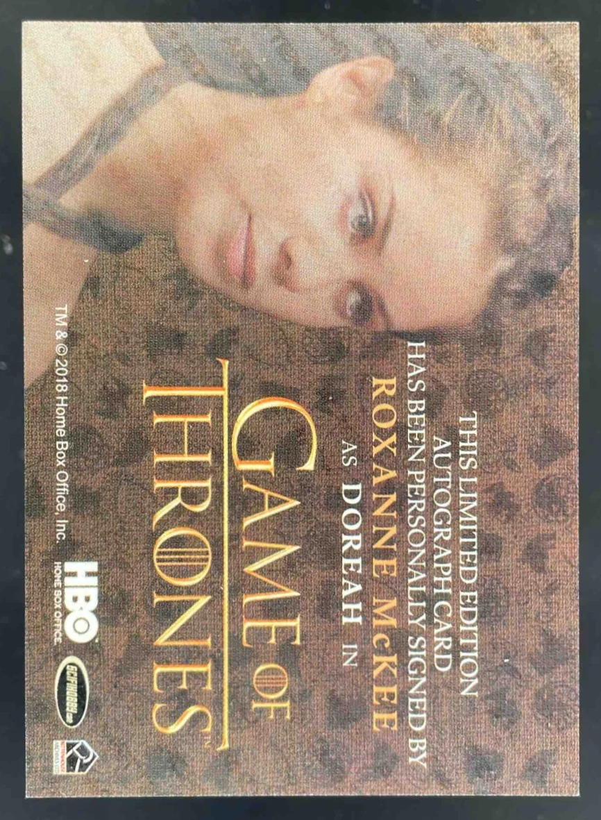 2018 Game of Thrones Autograph Roxanne McKee as Doreah Auto - Image 2