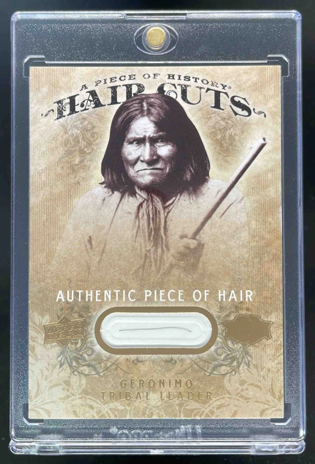 2008 Upper Deck A Piece of History Hair Relics #HC-GO Geronimo