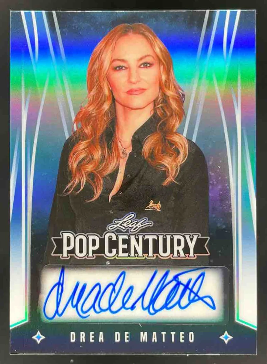 2025 Leaf Metal Century Prismatic Platinum Blue #BA-DDM Drea de Matteo Auto /7