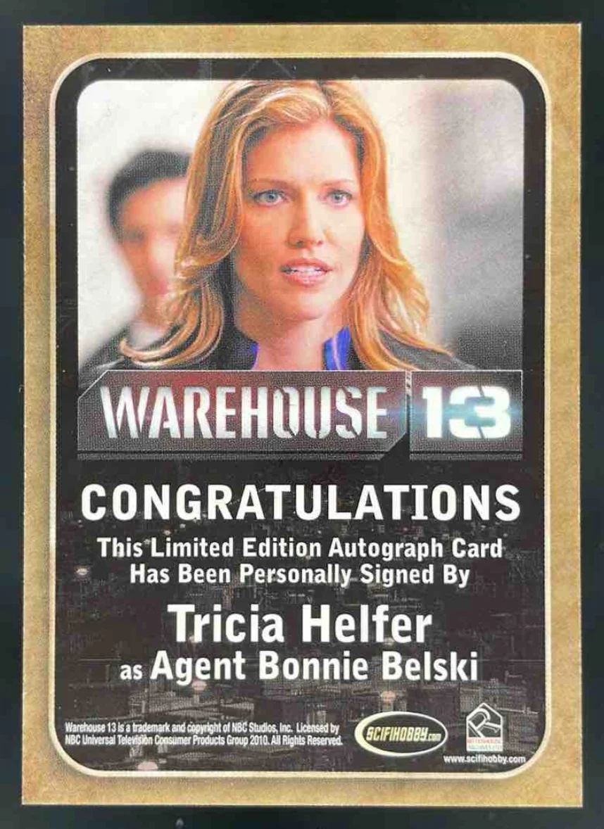 2010 Warehouse 13 Autograph Tricia Helfer as Agent Bonnie Belski Auto - Image 2