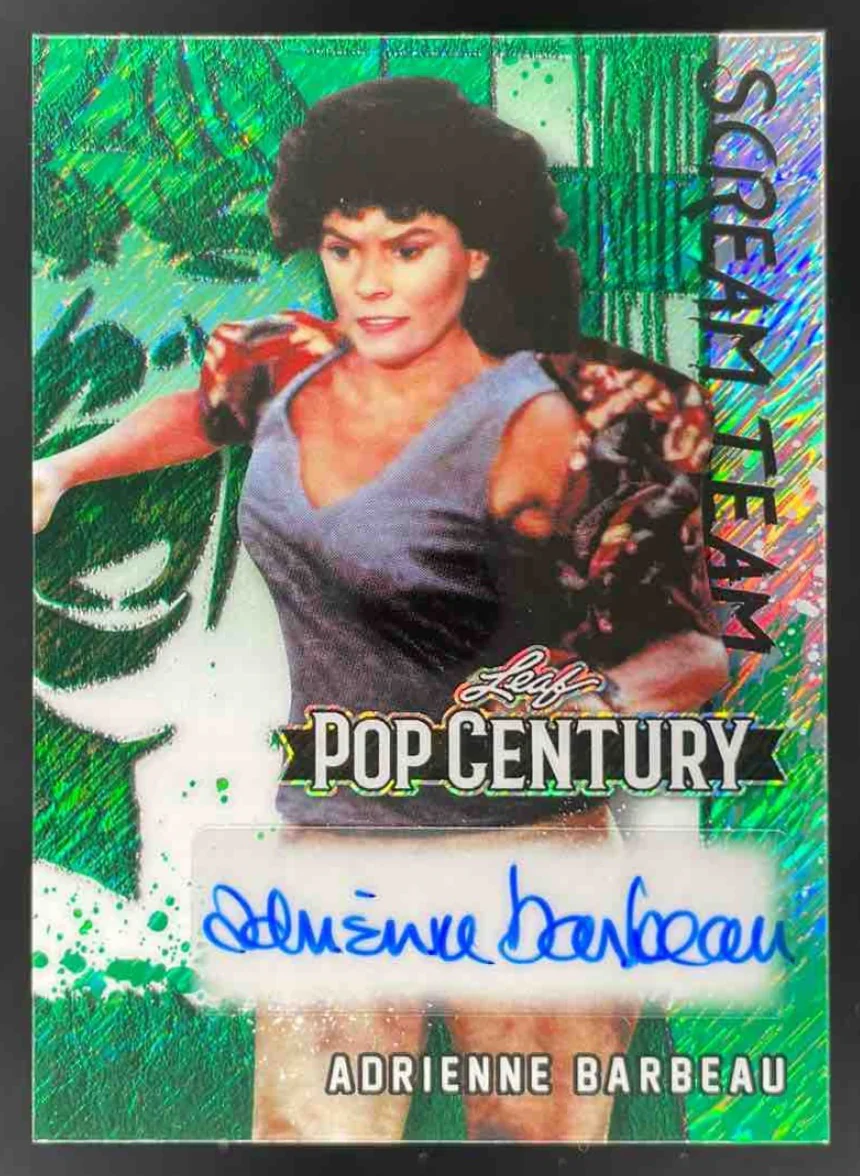 2025 Leaf Metal Century Diagonal Shimmer Green #ST-AB1 Adrienne Barbeau Auto /5