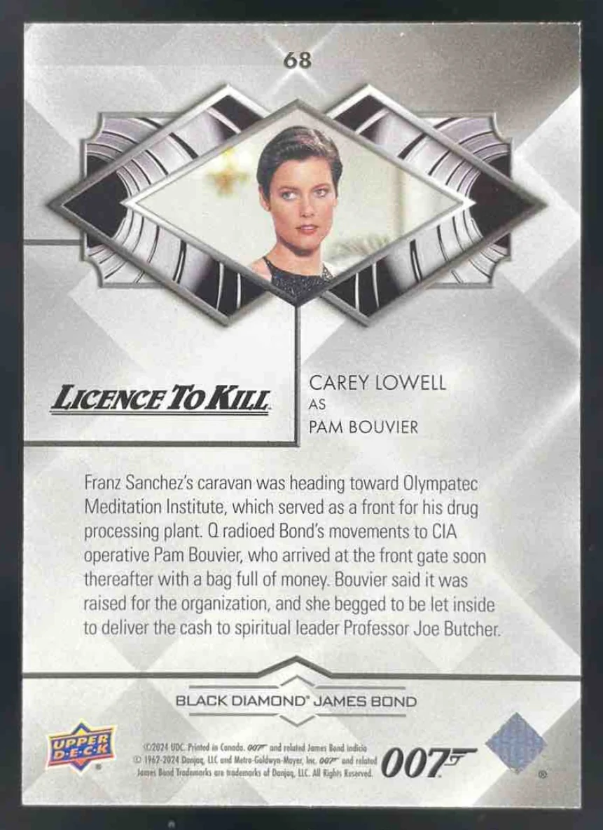 2024 Upper Deck 007 Licence to Kill Carey Lowell as Pam Bouvier /10 - Image 2