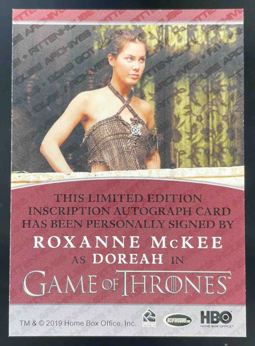 2019 Game of Thrones Autograph Roxanne McKee as Doreah Auto - Image 2