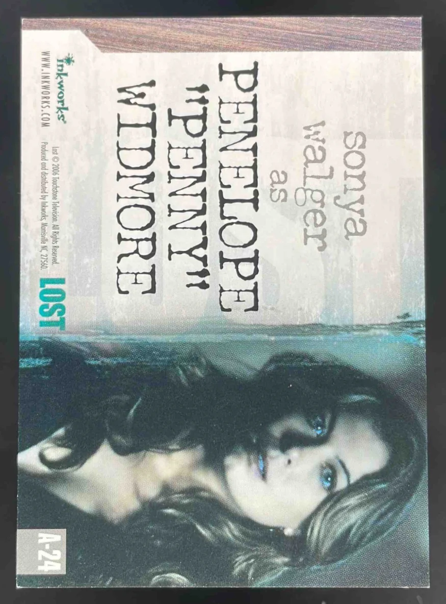 2006 Inkworks Lost Autograph Sonya Walger Penelope Widmore Auto - Image 2