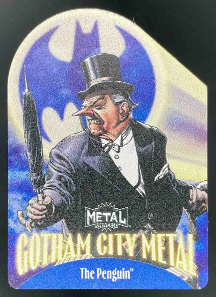 2025 Skybox Metal Universe Batman Gotham City Metal #GM-10 The Penguin