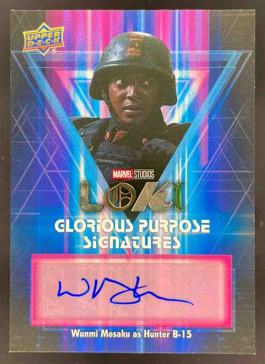 2023 Upper Deck Marvel Loki Glorious Purpose #WM Wunmi Mosaku Hunter B-15 Auto
