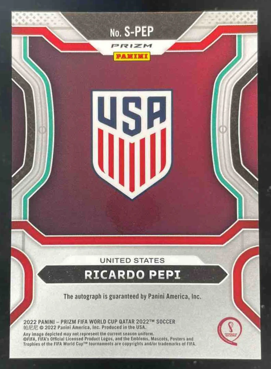 2022-23 Panini Prizm World Cup Breakaway #S-PEP Ricardo Pepi Auto - Image 2