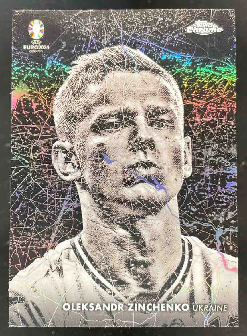 2023-24 Topps Chrome UEFA Euro Berlin at Night #BN-13 Oleksandr Zinchenko