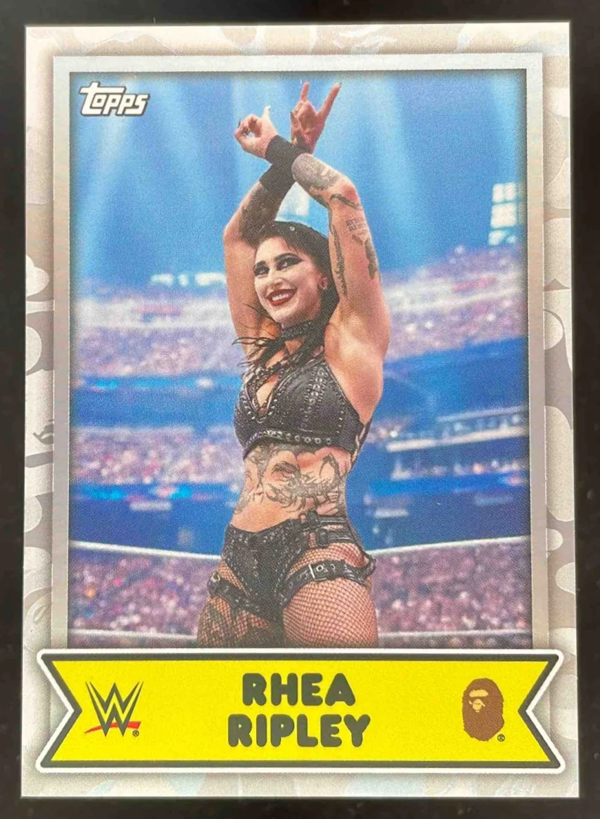 2025 Topps WWE x Bape White Camo #13 Rhea Ripley