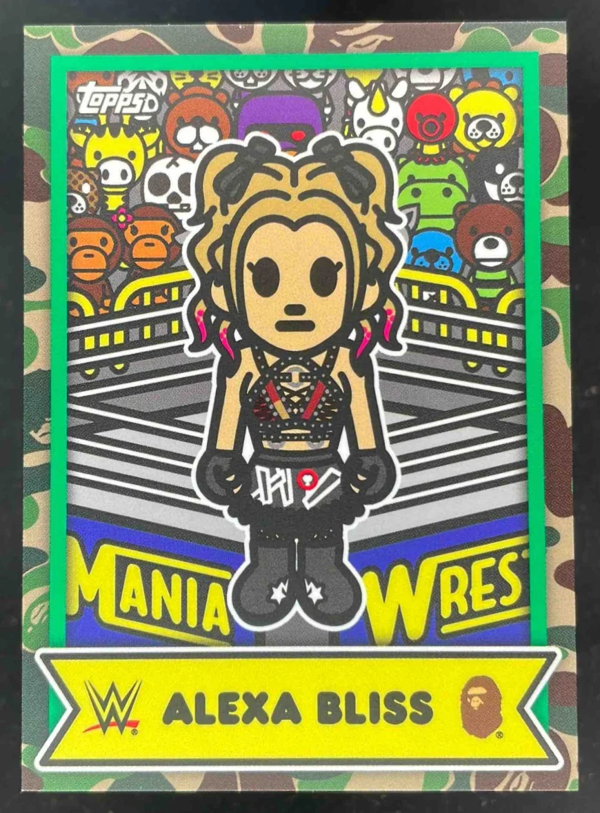 2025 Topps WWE x Bape Baby Milo Camo #32 Alexa Bliss