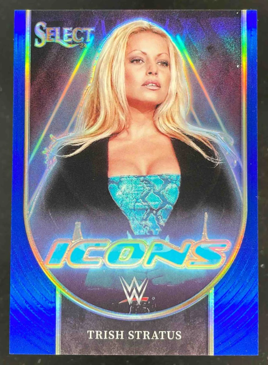 2024 Panini Select WWE Icons Blue Prizm #10 Trish Stratus /49