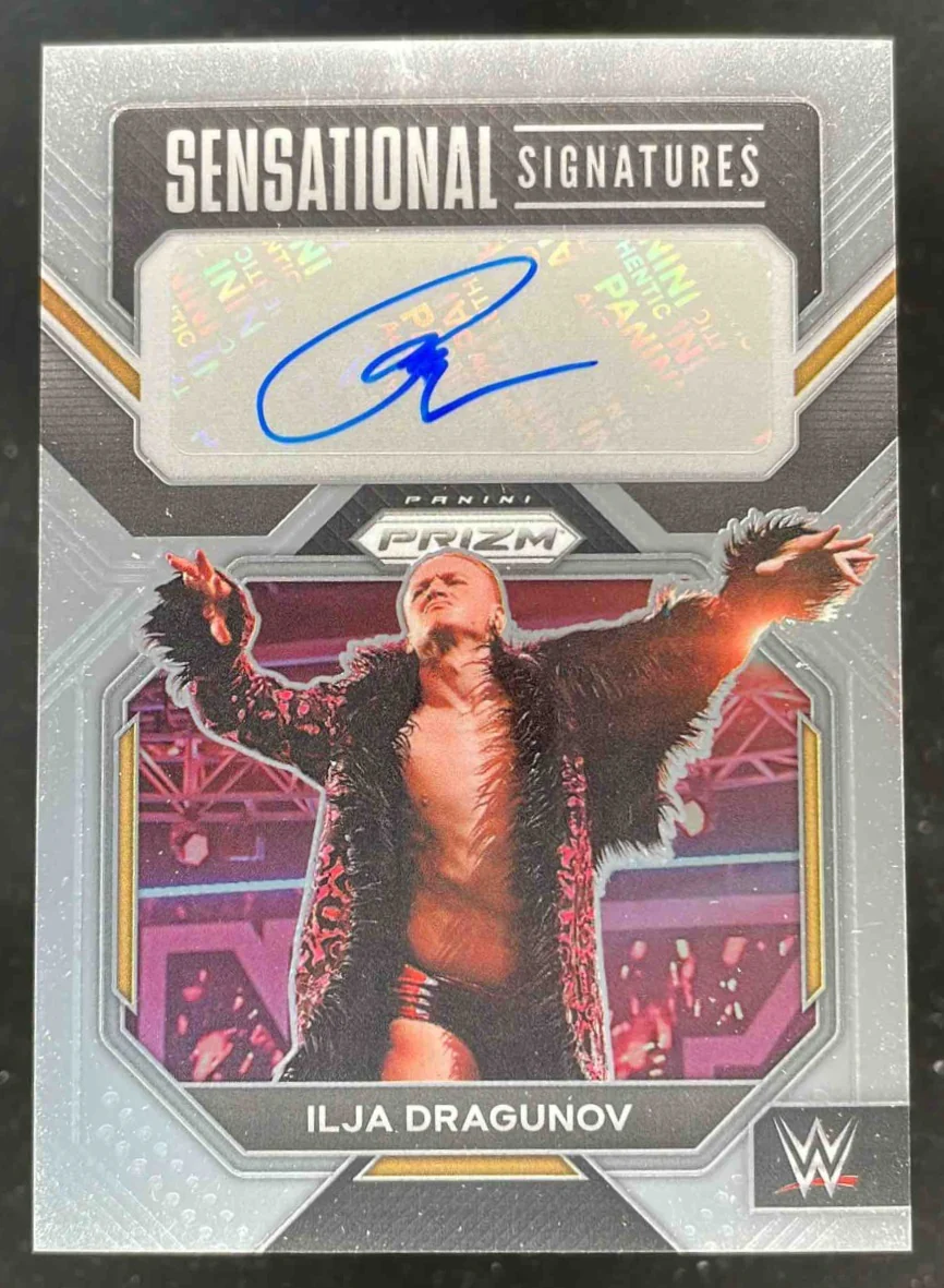 2023 Panini Prizm WWE Sensational Signatures #SN-IJD Ilja Dragunov Auto