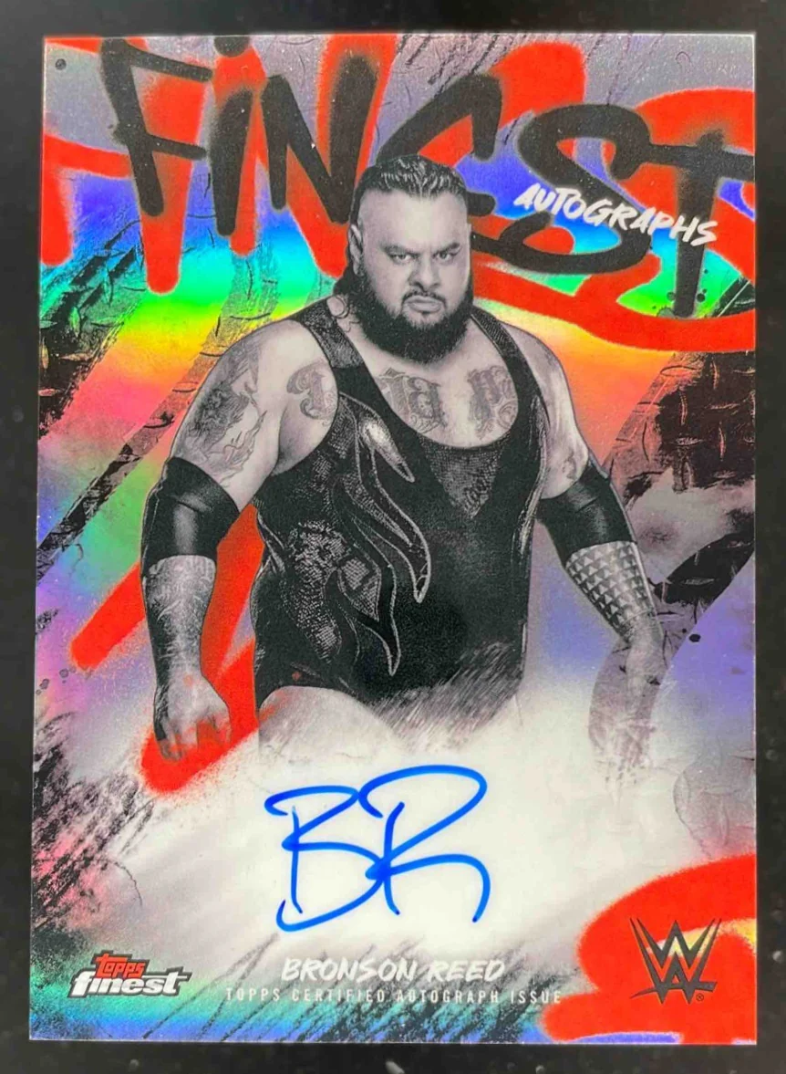 2025 Topps Finest WWE Finest Autographs Refractor #FA-BRD Bronson Reed Auto