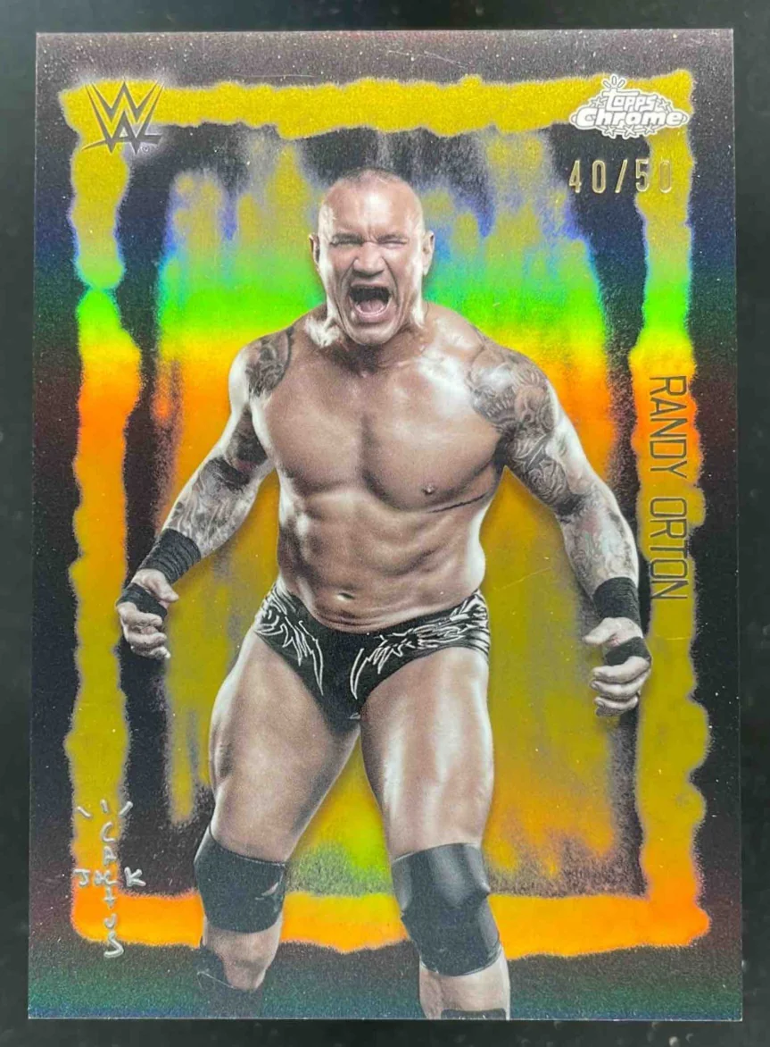 2025 Topps Chrome WWE x Cactus Jack Festival Fury Gold #FVF-19 Randy Orton /50