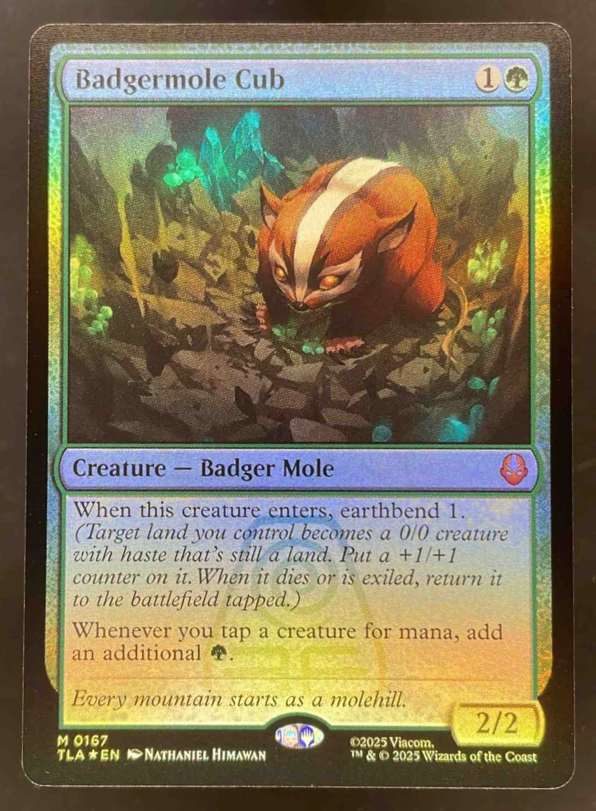 Badgermole Cub - Avatar: The Last Airbender TLA Foil 0167 Magic The Gathering