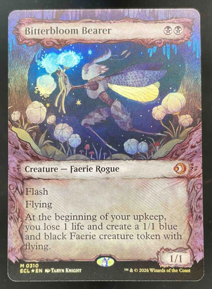 Bitterbloom Bearer Showcase - Lorwyn Eclipsed ECL 310 Magic The Gathering