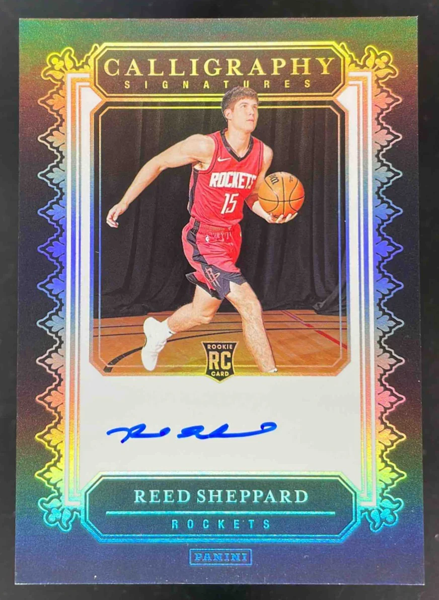 2024-25 Panini Obsidian Calligraphy Signatures #CAL-SHP Reed Sheppard RC Auto